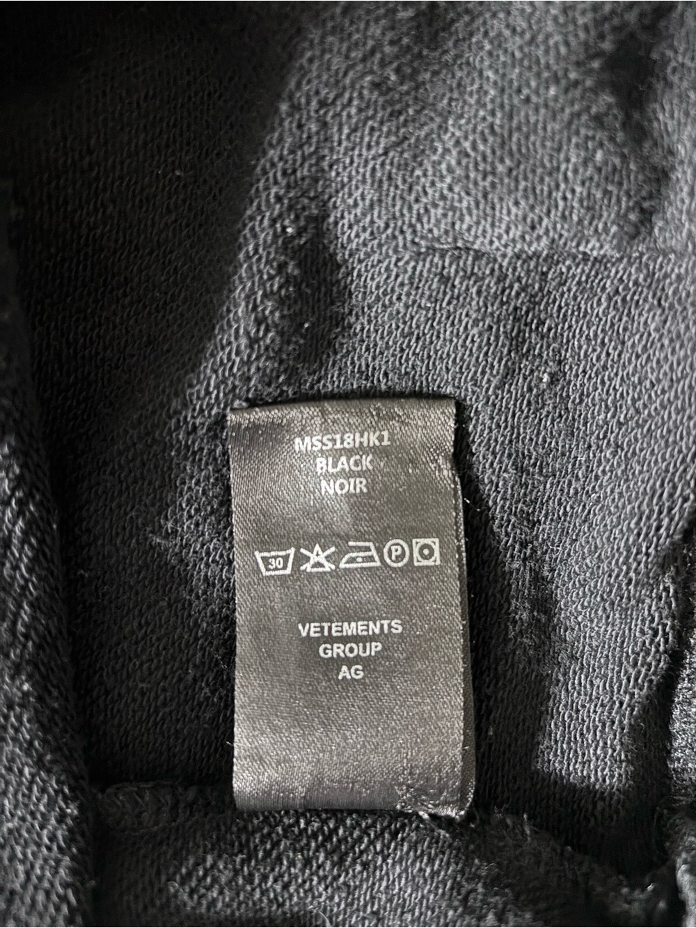 Vetements Hi-Speed Black Hoodie with White & Red Logo - Picture 4 of 6